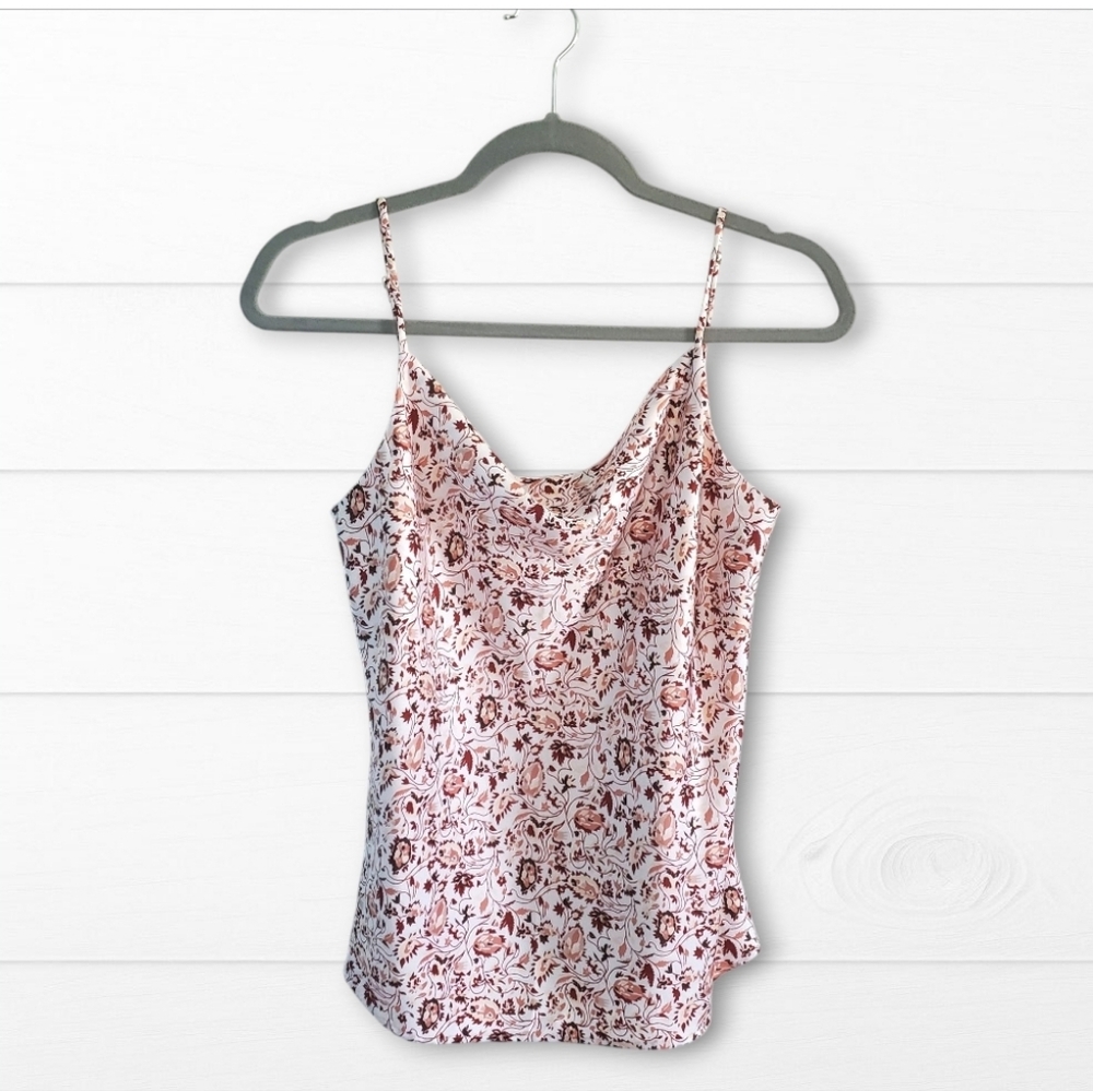 LOFT Floral Print Spaghetti Strap Slip Top, SP